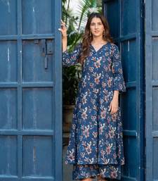 Women's Printed Rayon Kurta Set