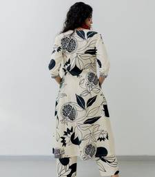 Floral Printed Knee Length Rayon Co-ords Set