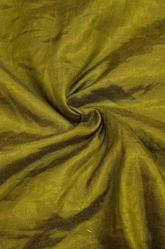 green banarasi handwork unstitched dress material