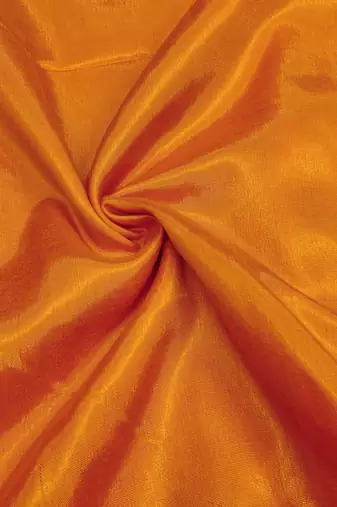 orange banarasi handwork unstitched dress material