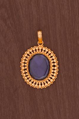  amethyst pendant one gram gold 1