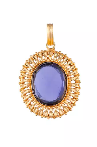  amethyst pendant one gram gold