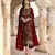 Maroon floral embroidered with sequins georgette pakistani salwar suit