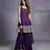 Purple Sharara Set with Gold Butis & Embroidery