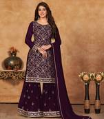 Faux Georgette Reception Wedding Wear Pakistani Salwar Kameez with Sequence Work