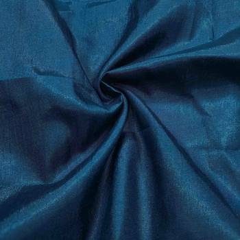 navy blue viscose organza handwork unstitched dress material 4
