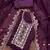 wine viscose organza handwork unstitched dress material