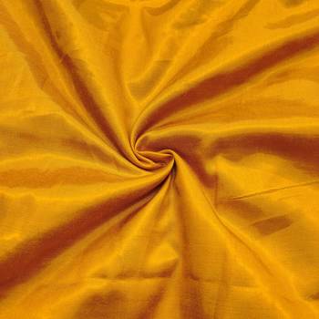 yellow viscose organza handwork unstitched dress material 4