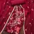 maroon cotton handwork unstitched dress material