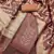 brown viscose handwork unstitched dress material