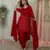 Red Embroidered Punjabi Salwar Suit 