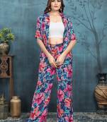 Multicolor printed viscose co-ord set