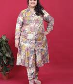 Multicolor printed co-ord set with two pockets