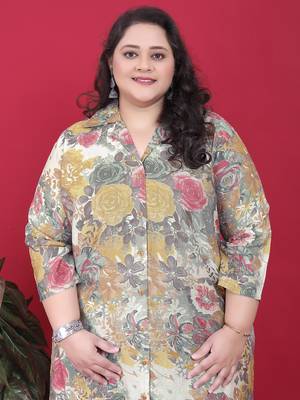 Multicolor printed co-ord set with two pockets 4