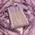 lavender roman hand work unstitched dress material