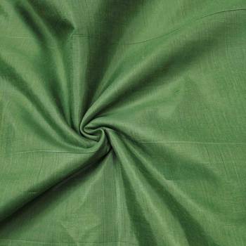 green cotton silk hand work unstitched dress material 4
