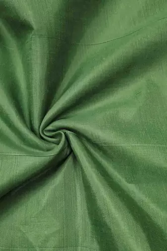 green cotton silk hand work unstitched dress material