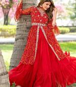 Designer bandhej lehenga with choli