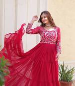 Designer georgette gown for women
