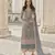 Grey Net Thread Work Salwar Suit