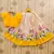 Floral print lehenga set with ruffle blouse