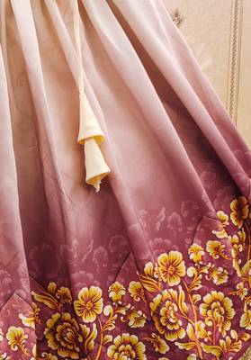 Floral print lehenga set with ruffle blouse 3