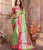 Parrot tissue silk art kanjeevaram silk saree