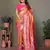 Orange tissue silk art paithani silk saree