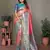 Peach tissue silk art paithani silk saree