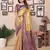 Beige tissue silk patola design art kanjeevaram silk saree