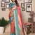 Peach tissue silk art paithani silk saree