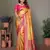 Mustard tissue silk leriya design art kanjeevaram silk saree
