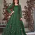Green embroidery net anarkali suit