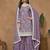 Light purple embroidery chinon palazzo