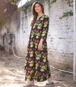 Women's Floral Printed Rayon Co-ords Set 