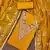yellow chiffon handwork unstitched dress material