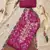 magenta viscose banarasi handwork unstitched dress material