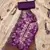 purple viscose banarasi handwork unstitched dress material