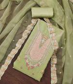 pista viscose embroidered unstitched dress material