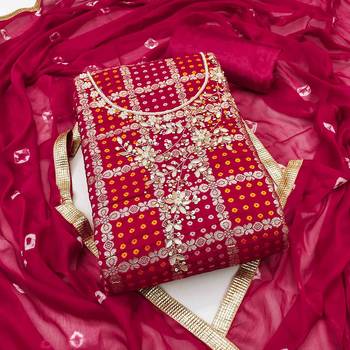 rani roman cotton silk handwork unstitched dress material 2