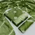 Women's green chanderi cotton bandhni unstitched dress material