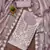 lavender barbaric silk embroidered work unstitched dress material