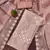 peach barbaric silk embroidered work unstitched dress material