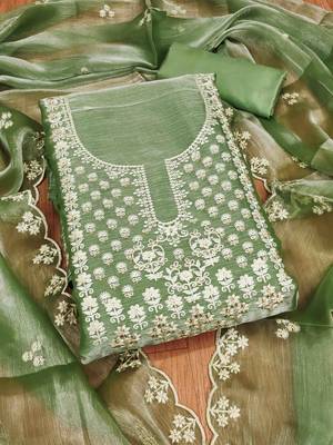 pista barbaric silk embroidered work unstitched dress material 2