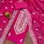 magenta modal hand work unstitched dress material
