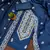 navy blue modal hand work unstitched dress material