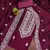 wine modal hand work unstitched dress material