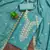 turquoise gerogette zari embroidered work unstitched dress material