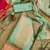 mint organza jacquard swaroski work work unstitched dress material