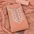 peach georgette zari embroidered work unstitched dress material